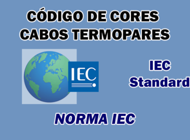 Código de Cores Cabos Termopares Norma IEC Standard